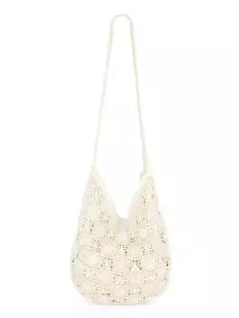 Большая сумка для девочки, связанная крючком Design History, цвет beige combo