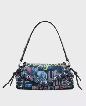 Большая сумка для граффити Desigual, мультиколор