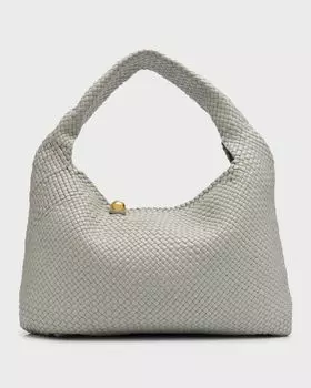 Большая сумка для хмеля Bottega Veneta, цвет Agate Grey-Muse