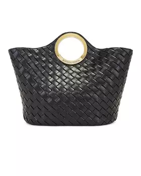 Большая сумка для пикника Bottega Veneta, цвет Black & Muse Brass