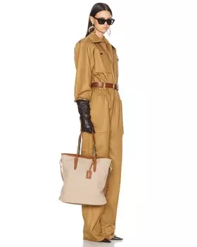 Большая сумка для покупок Laurent Saint Laurent, цвет Desert Dust & Brick