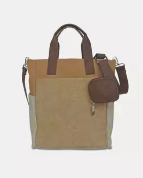 Большая сумка для покупок со съемным плечевым ремнем и держателем для подвешиваемых предметов Torrens, светло-коричневый