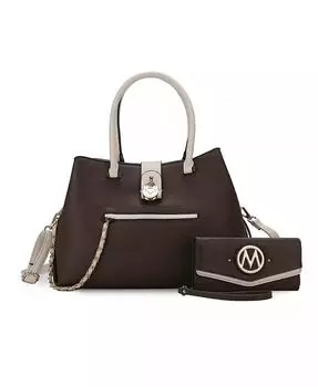 Большая сумка Edith от Mia K с кошельком Mkf Collection, черный