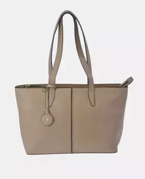 Большая сумка Guy Laroche из кожи наппа черного цвета, кремовый