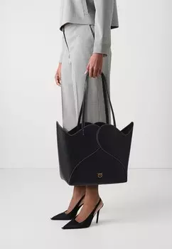 Большая сумка HEART TOTE Pinko, черный