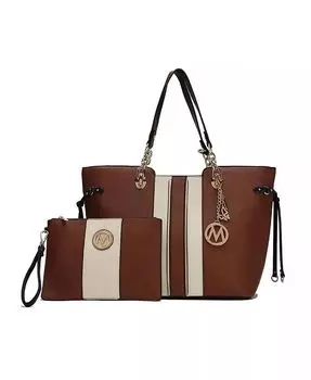 Большая сумка Holland с кошельком на ремешке от Mia k Mkf Collection, синий