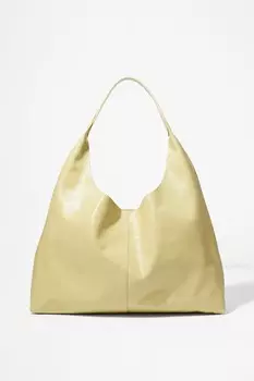 Большая сумка из лакированной кожи & Other Stories, желтый