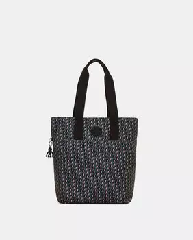 Большая сумка из разноцветных переработанных материалов Kipling, мультиколор