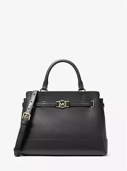 Большая сумка из шагреневой кожи Reed Michael Kors, черный