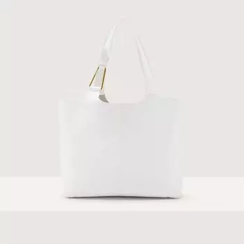 Большая сумка из зернистой кожи Coccinelle BRUME LARGE, белый