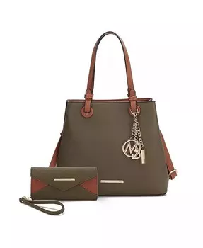 Большая сумка Kearny с кошельком от Mia K Mkf Collection, зеленый