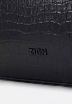 Большая сумка LEATHER Zign, черный