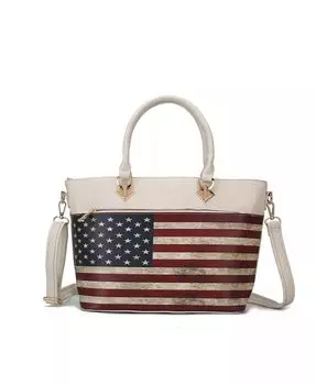Большая сумка Lilian Patriotic от Mia K Mkf Collection, зеленый