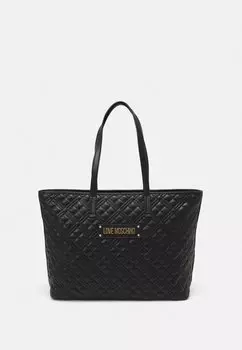 Большая сумка Love Moschino СТЁГАНАЯ СУМКА, чёрный