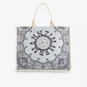 Большая сумка Matchmaker из переработанного пластика с принтом бандана Zimmermann, синий