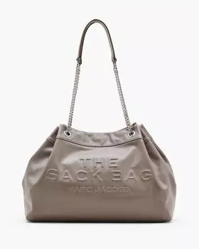 Большая сумка-мешок с цепочкой Marc Jacobs, цвет Cement