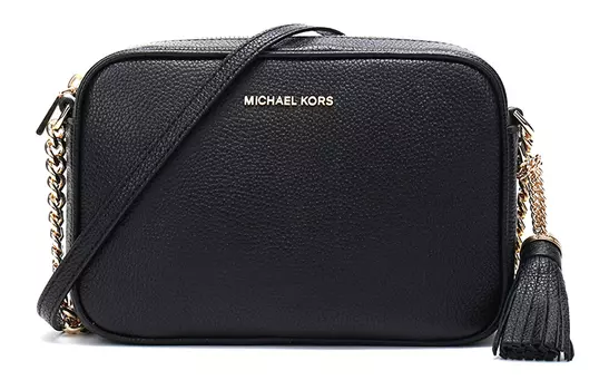 Большая сумка Michael Kors Jet Set на молнии с цепочкой через плечо