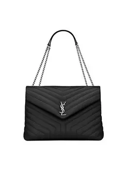 Большая сумка на цепочке Loulou из стеганой кожи Saint Laurent