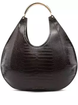 Большая сумка на плечо Hobo Elisabetta Franchi, коричневый