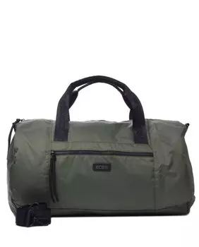 Большая сумка на плечо на молнии цвета хаки Kcb