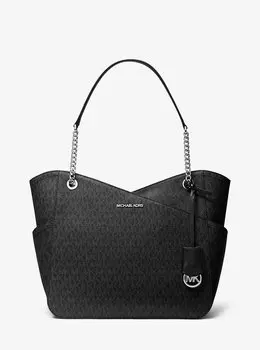 Большая сумка на плечо с логотипом Jet Set Michael Kors, черный