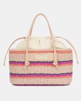 Большая сумка на плечо Scoubidou темно-серого цвета для переноски Tous