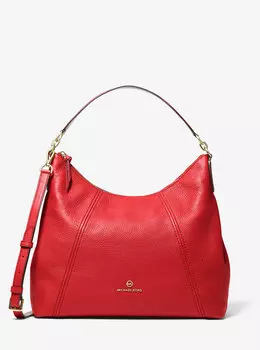 Большая сумка на плечо Sienna из шагреневой кожи Michael Kors, красный