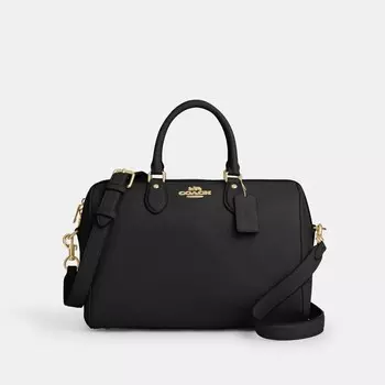Большая сумка-портфель Rowan COACH, золотой/черный