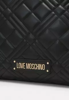 Большая сумка QUILTED BAG Love Moschino, черный