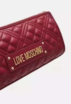 Большая сумка QUILTED BAG Love Moschino, Бордо