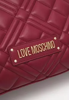 Большая сумка QUILTED BAG Love Moschino, Бордо