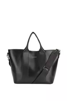 Большая сумка с двумя ремнями и внутренней сумкой Claudia Canova, черный