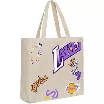 Большая сумка с логотипом команды Mitchell & Ness Los Angeles Lakers