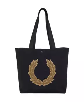 Большая сумка с логотипом лавра Fred Perry, черный