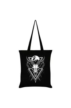 Большая сумка с лунным черепом Grindstore, черный