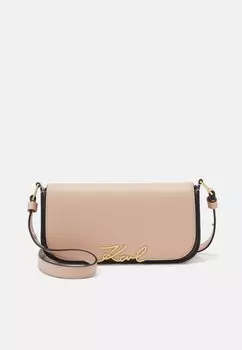 Большая сумка SIGNATURE KARL LAGERFELD, розовый