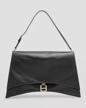 Большая сумка-слинг Crush Balenciaga, цвет 1000 Black