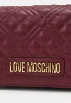 Большая сумка SMART DAILY BAG QUILTED Love Moschino, Бордо