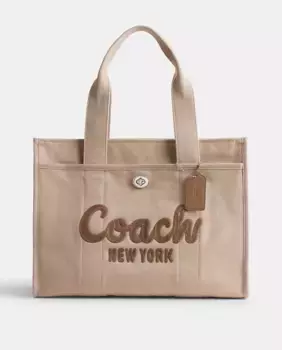 Большая сумка-тоут 42 Coach, бежевый