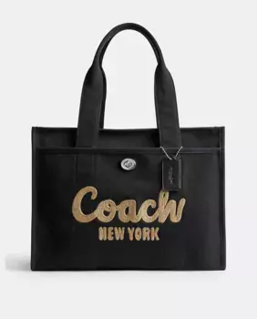 Большая сумка-тоут 42 Coach, черный