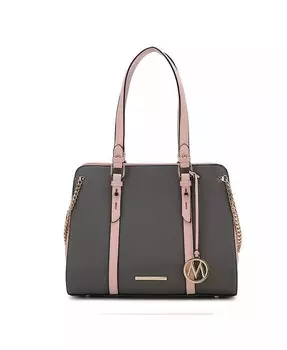 Большая сумка-тоут Amy с цветными блоками от Mia K Mkf Collection, серый