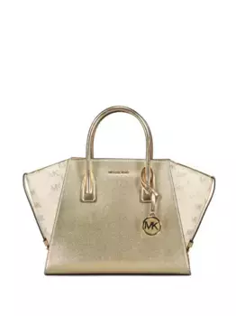Большая сумка-тоут Avril с логотипом MICHAEL KORS, желтый