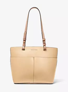 Большая сумка-тоут Bedford из шагреневой кожи среднего размера Michael Kors