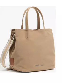 Большая сумка-тоут Bimba y Lola в стиле чихуахуа, коричневый