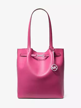 Большая сумка-тоут Carson из шагреневой кожи Michael Kors, розовый