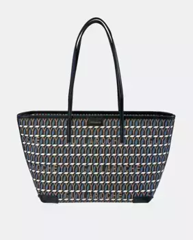 Большая сумка-тоут Guy Laroche с длинными синими синтетическими ручками