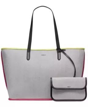 Большая сумка-тоут Hallie DKNY, серый