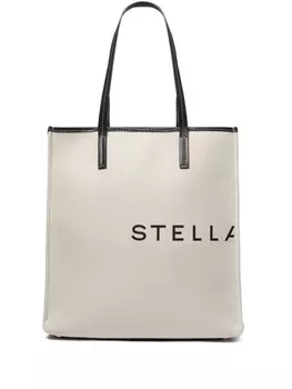 Большая сумка-тоут из холста SMC Stella McCartney, белый