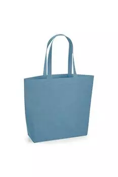 Большая сумка-тоут из органического натурального окрашенного материала Westford Mill, синий