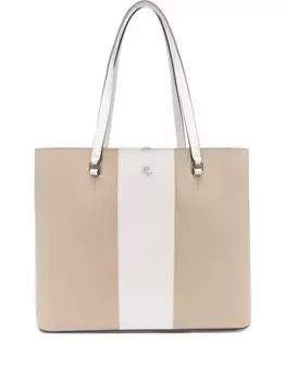 Большая сумка-тоут Karly Lauren Ralph Lauren, нейтральный